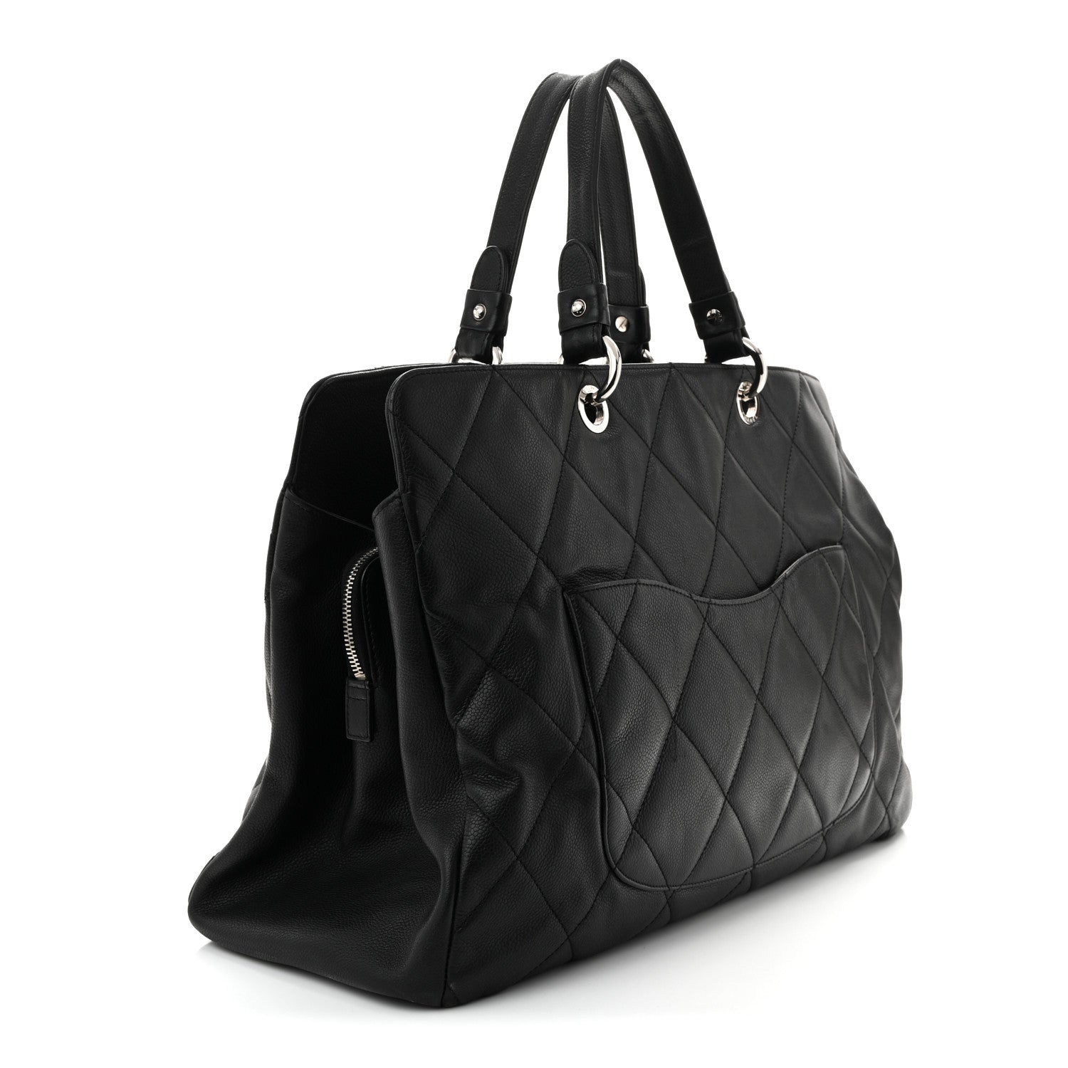 Chanel Caviar Quilted Timeless CC XL Shopping Tote Black 3 of 10