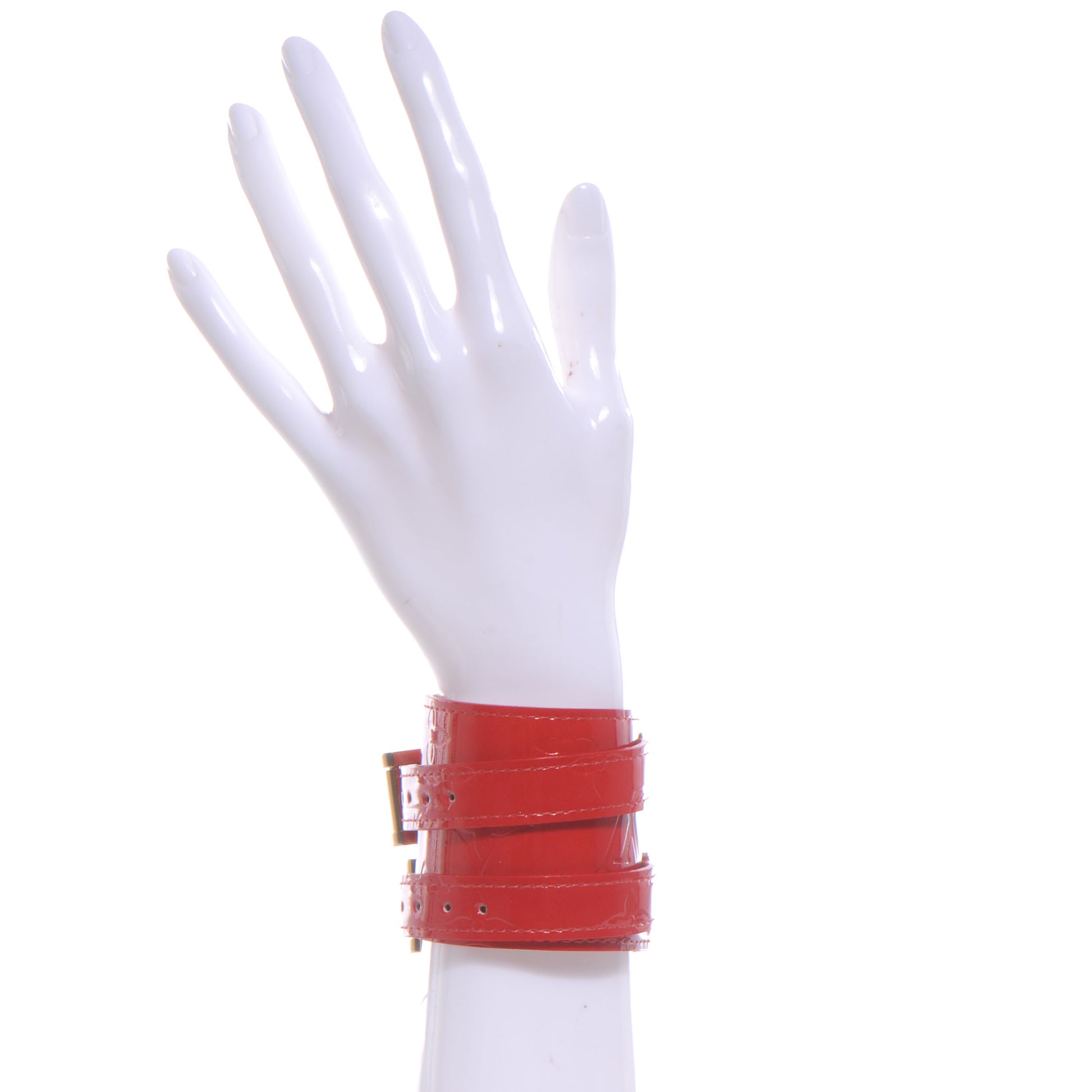 Louis Vuitton Vernis Charlton Bracelet Rouge 2 of 7