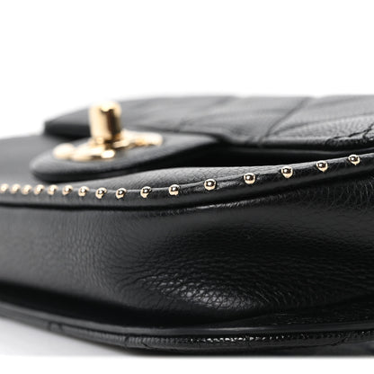Chanel Caviar Quilted Studded Flap Waist Bag Black 10 of 10