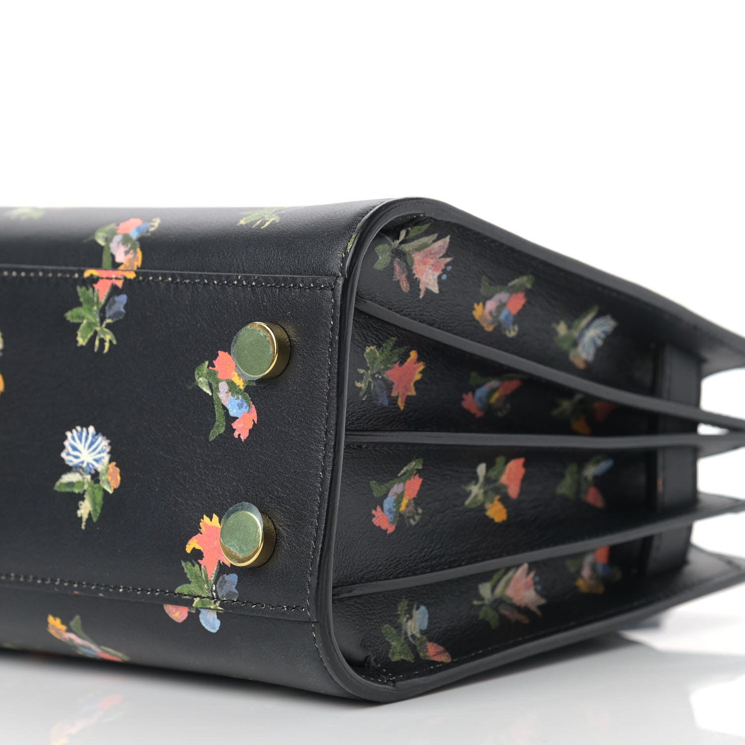 Saint Laurent Calfskin Prairie Printed Nano Sac De Jour Black 9 of 14
