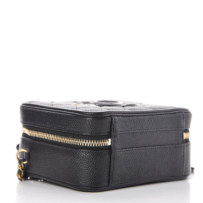 Chanel Caviar Quilted Small CC Filigree Vanity Case Black 4 of 10