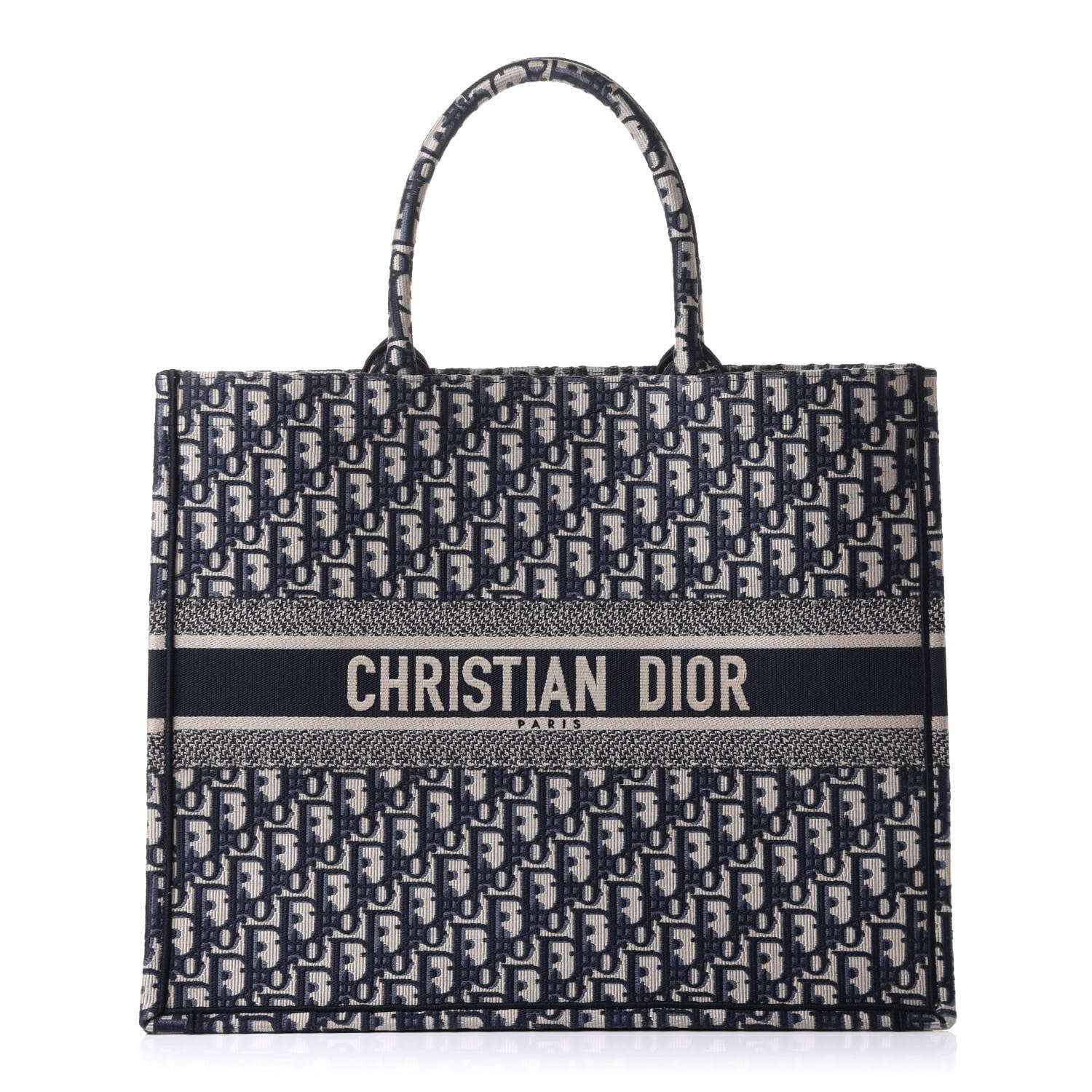Christian Dior Oblique Book Tote Blue Multicolor 1 of 11