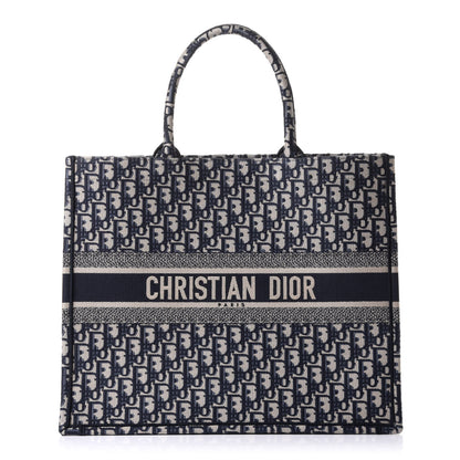 Christian Dior Oblique Book Tote Blue Multicolor 1 of 11