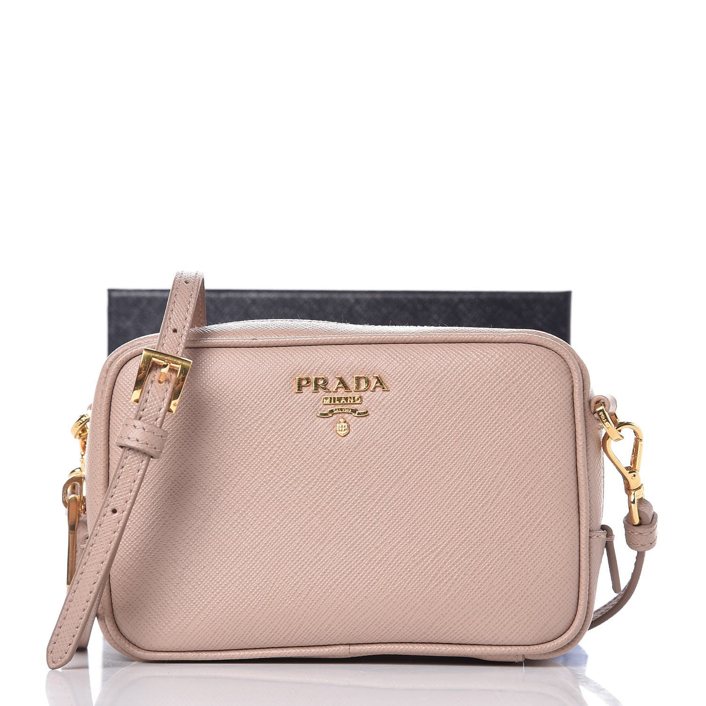 Saffiano Mini Camera Crossbody Cammeo