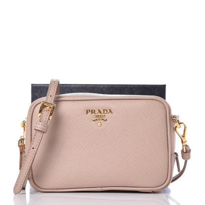 Prada Saffiano Mini Camera Crossbody Cammeo 8 of 8