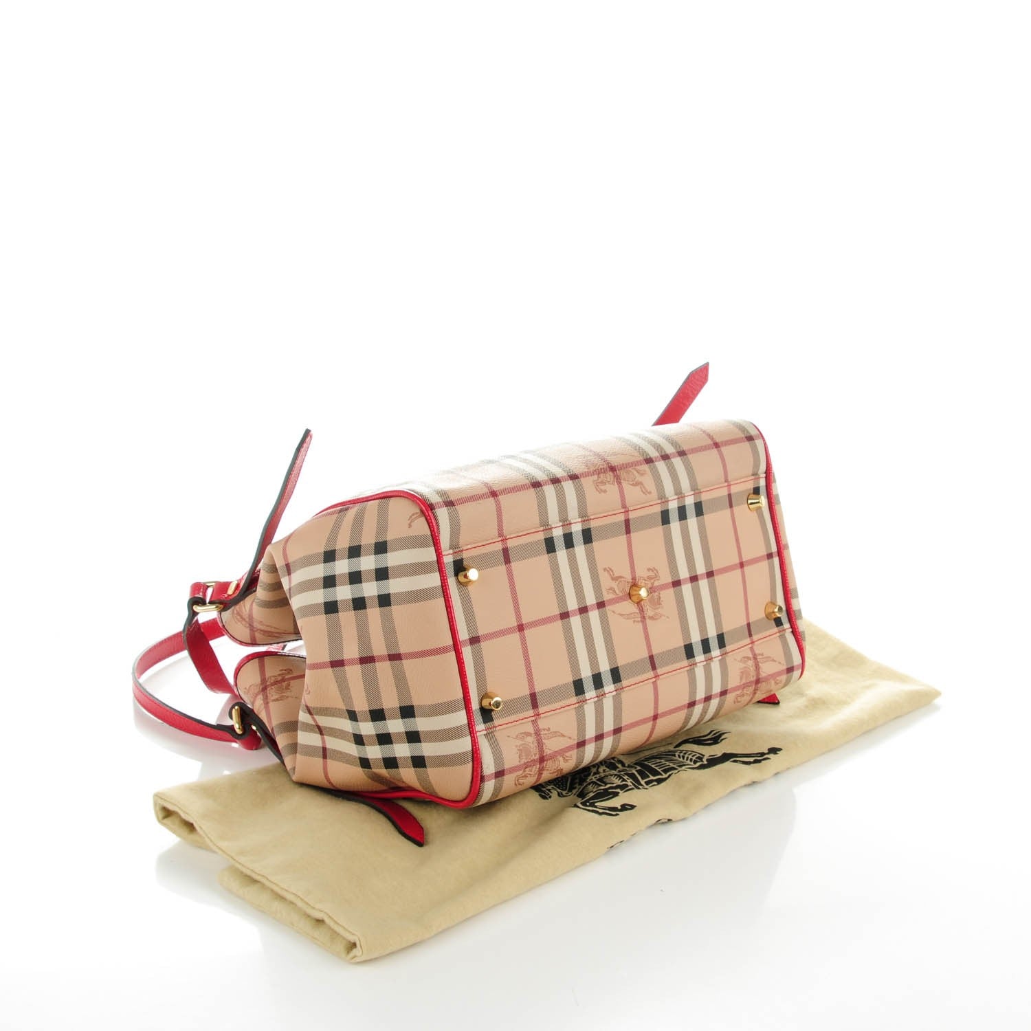 Burberry Haymarket Check Small Canterbury Tote Bright Rose 4 of 8