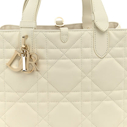 Christian Dior Calfskin Macrocannage Medium Toujours White 8 of 10