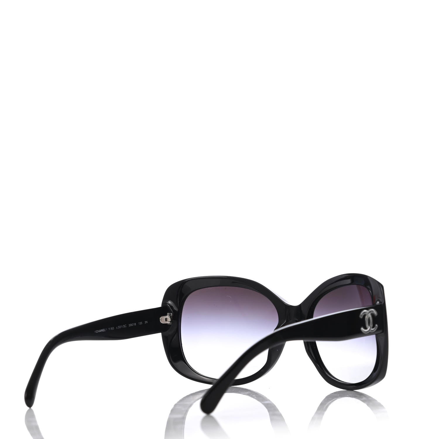 Chanel CC Sunglasses 5183 Black 4 of 8