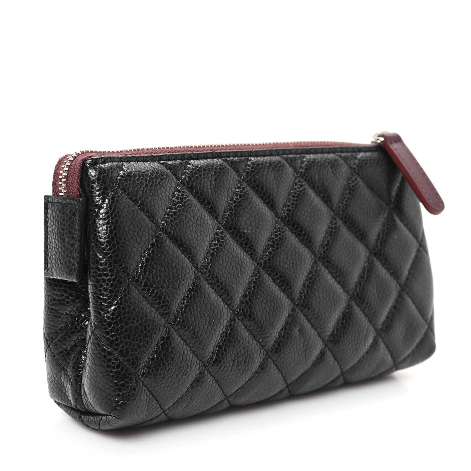 Chanel Caviar Quilted Cosmetic Case Black 3 of 7