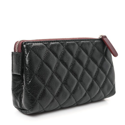 Chanel Caviar Quilted Cosmetic Case Black 3 of 7