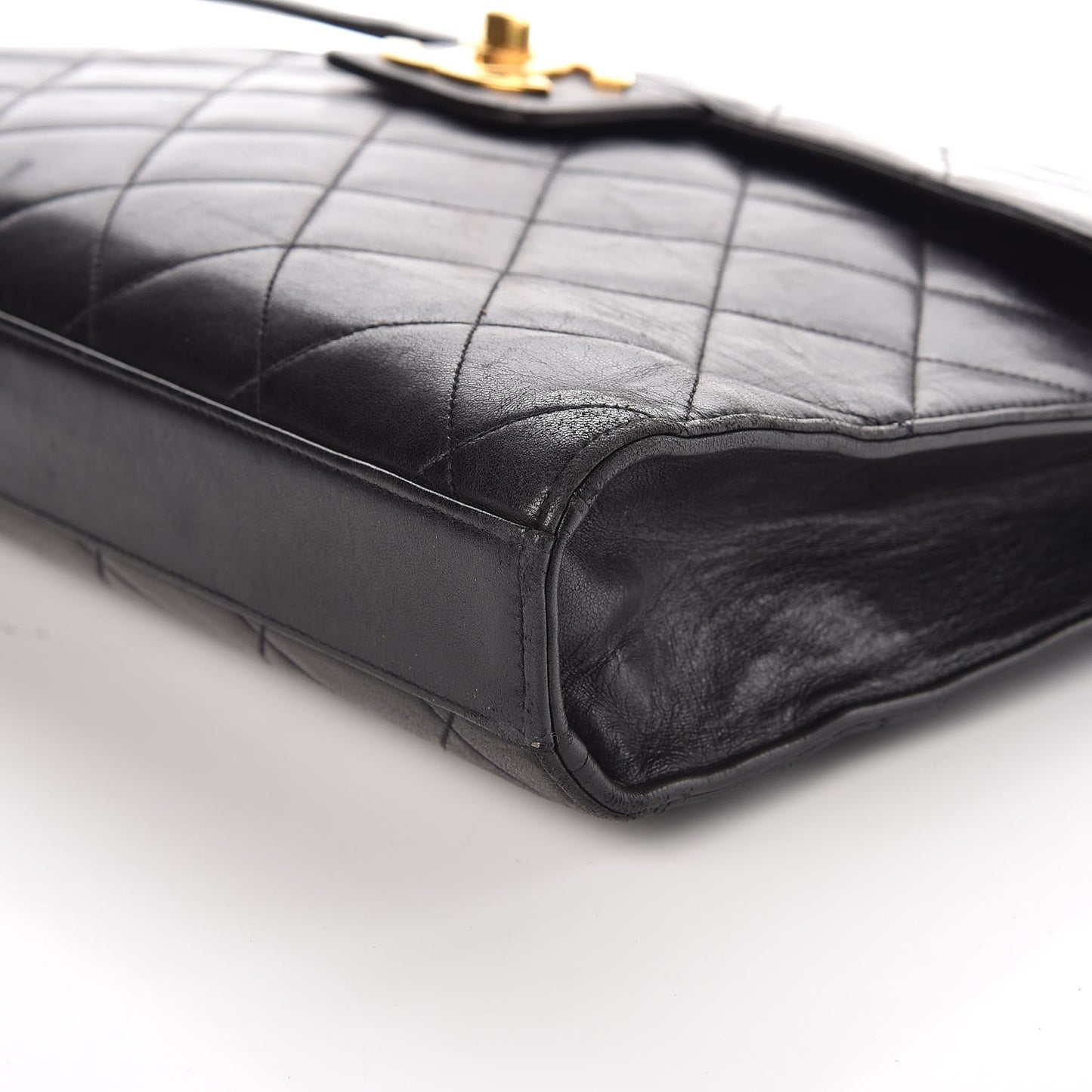 Lambskin Quilted Briefcase Laptop Bag