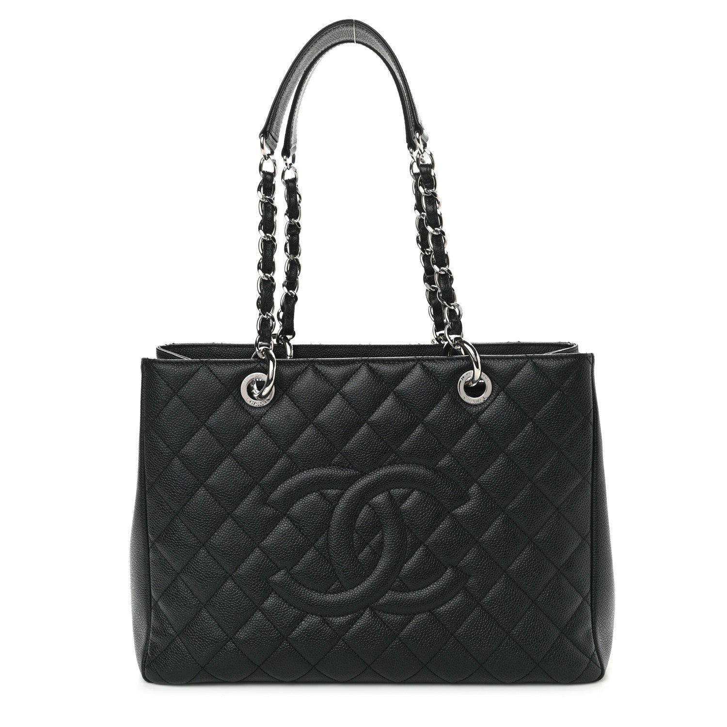 Chanel Caviar Quilted Grand Shopping Tote GST Black 1 of 10