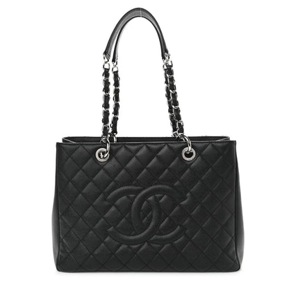 Chanel Caviar Quilted Grand Shopping Tote GST Black 1 of 10