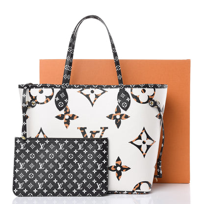 Louis Vuitton Monogram Giant Jungle Neverfull MM Ivory 11 of 11