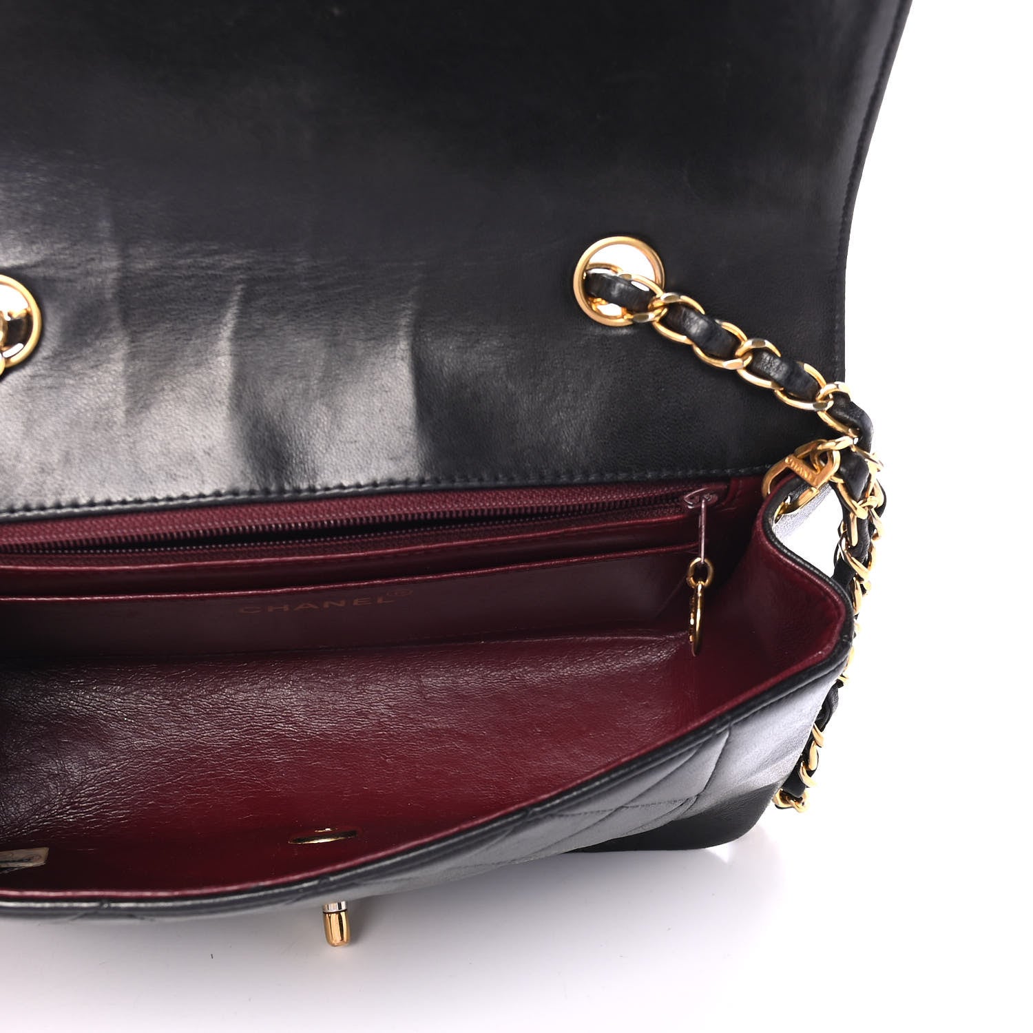 Chanel Lambskin Quilted Small Single Flap Black 4 of 4