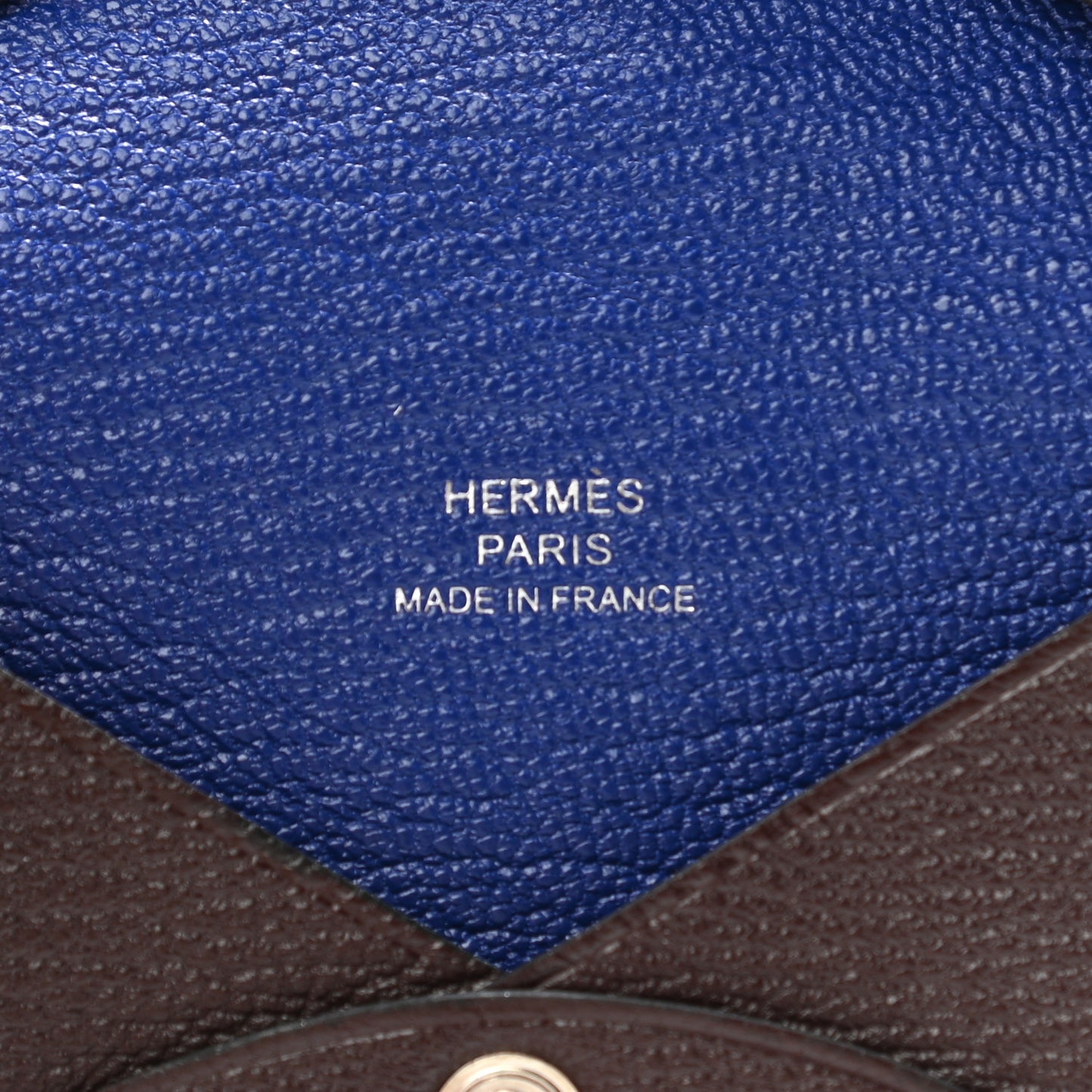 Chevre Mysore Verso Calvi Card Case Rouge Sellier Bleu Electrique