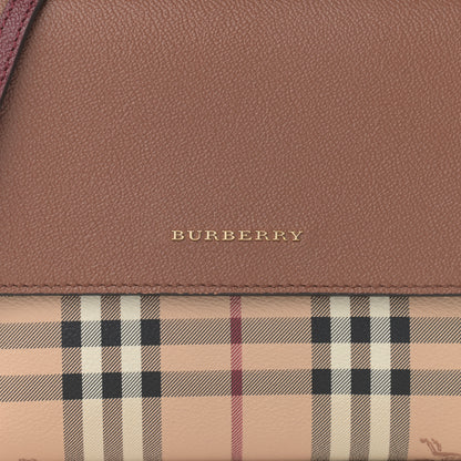 Burberry Haymarket Check Small Loxley Crossbody Bright Toffee 9 of 12