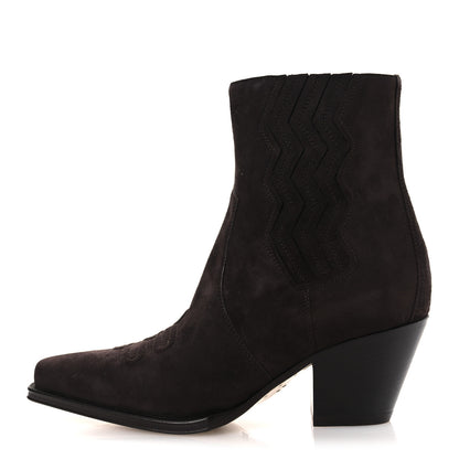 Hermes Suede Womens Vegas Ankle Boot 38.5 Marron Ebene 1 of 11