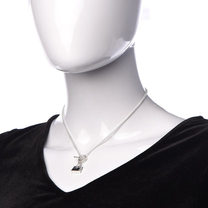 Hermes Sterling Silver Kelly Charm Pendant Necklace 2 of 6