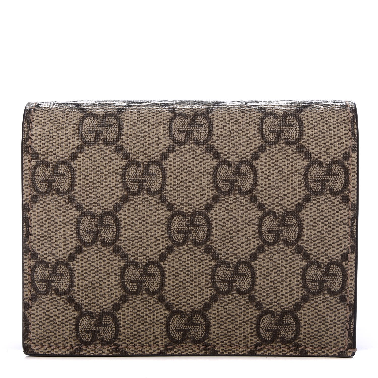 Gucci GG Supreme Monogram Card Case Beige 1 of 7
