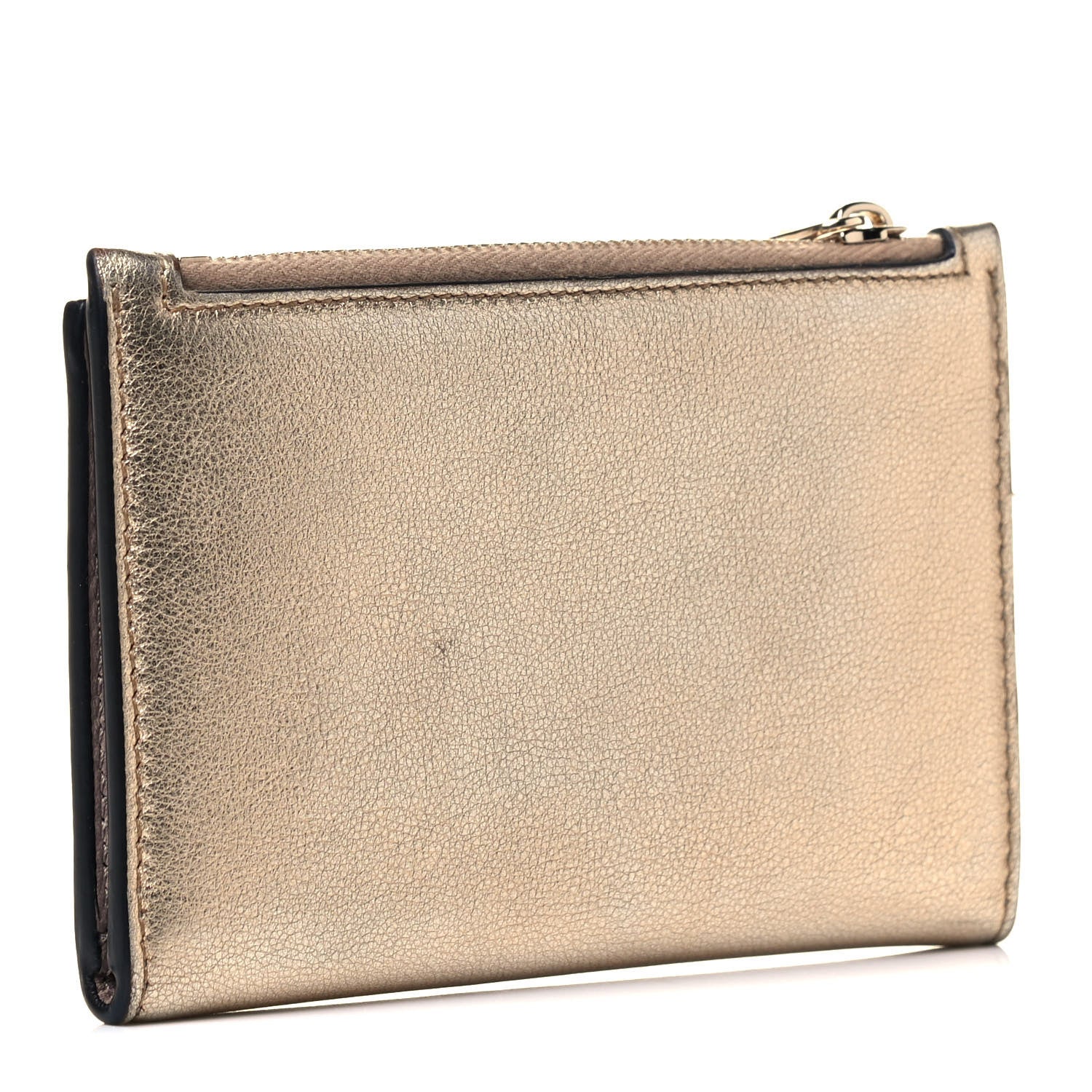 Valentino Garavani Metallic Rockstud No Limit Coin Case Card Holder Gold 2 of 4