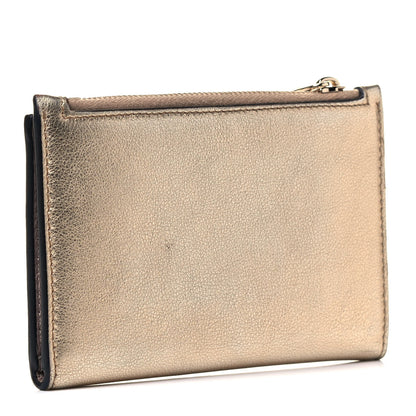Valentino Garavani Metallic Rockstud No Limit Coin Case Card Holder Gold 2 of 4