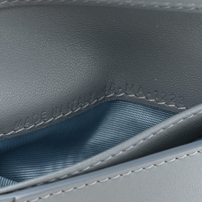 Christian Dior Grained Calfskin Supple Cannage Caro Dahlia Wallet Cloud Blue 8 of 8
