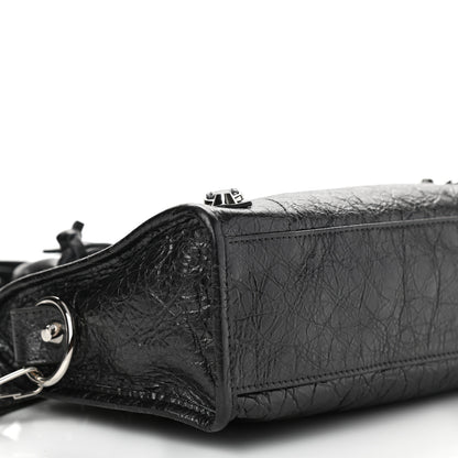 Balenciaga Agneau Classic Silver Hardware Mini City Anthracite 8 of 9