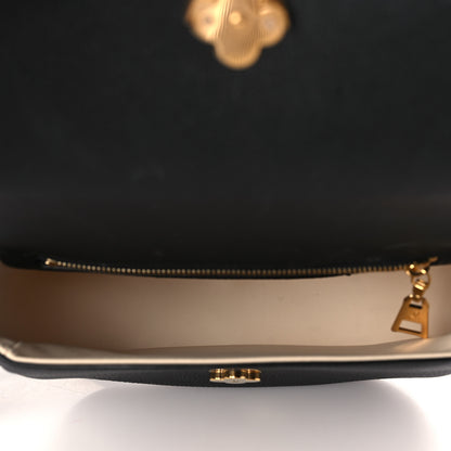 Louis Vuitton Grained Calfskin LV Pont 9 Soft PM Black 5 of 9