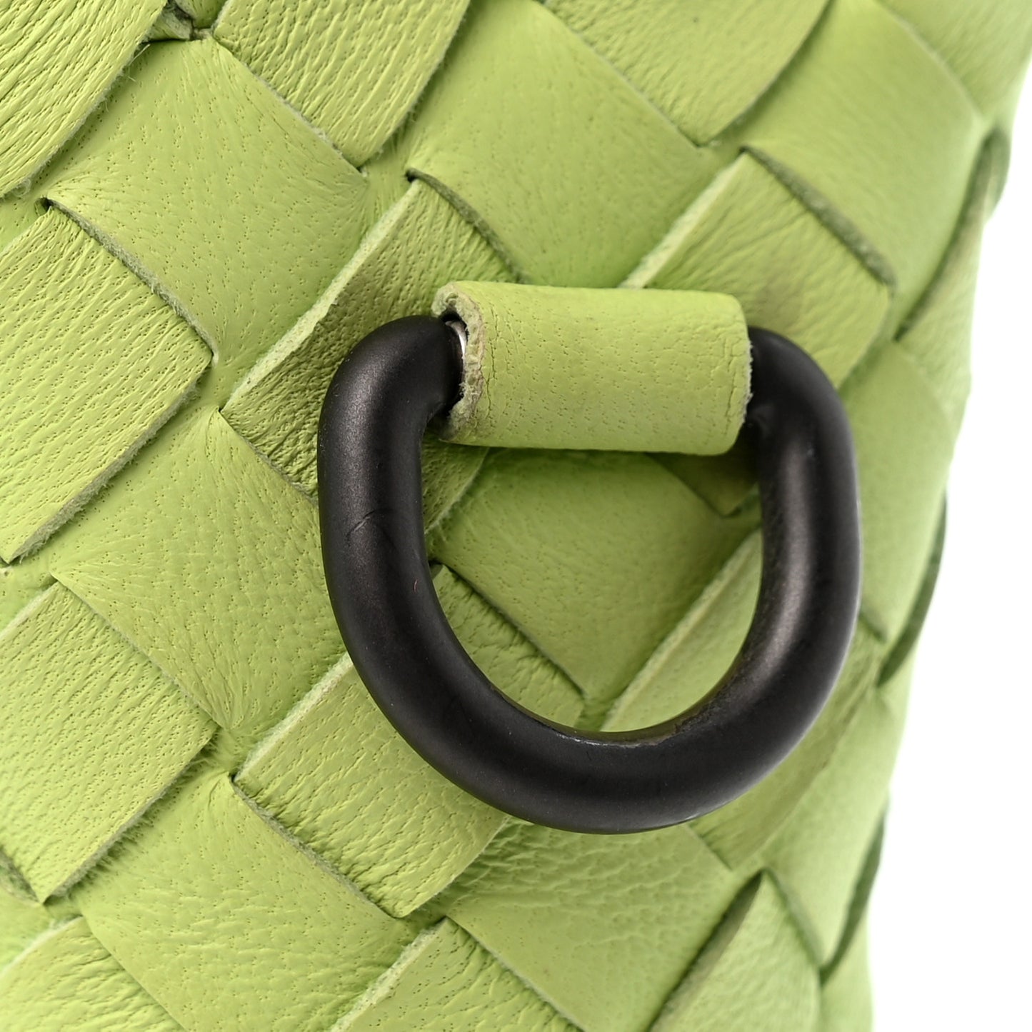 Nappa Intrecciato Small Camera Bag Acid Kiwi