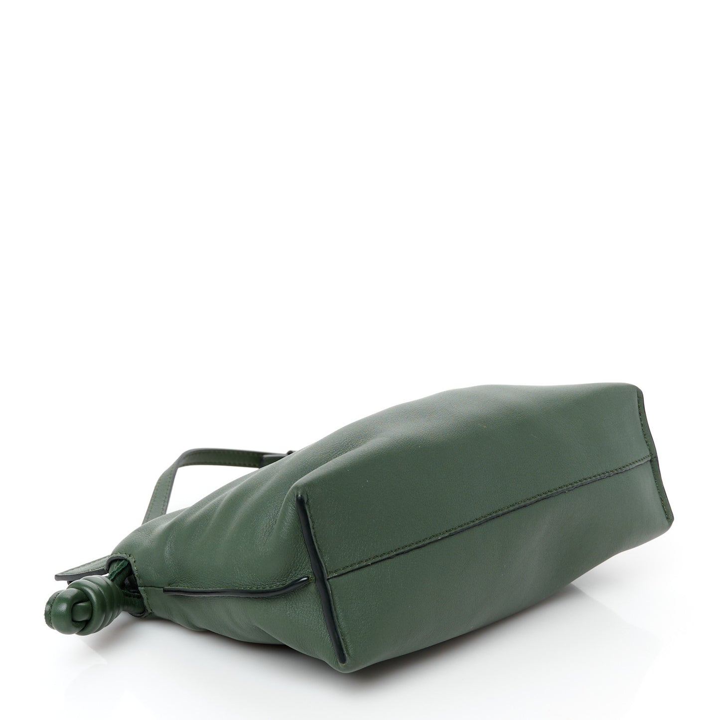 Calfskin Mini Flamenco Knot Bag Khaki