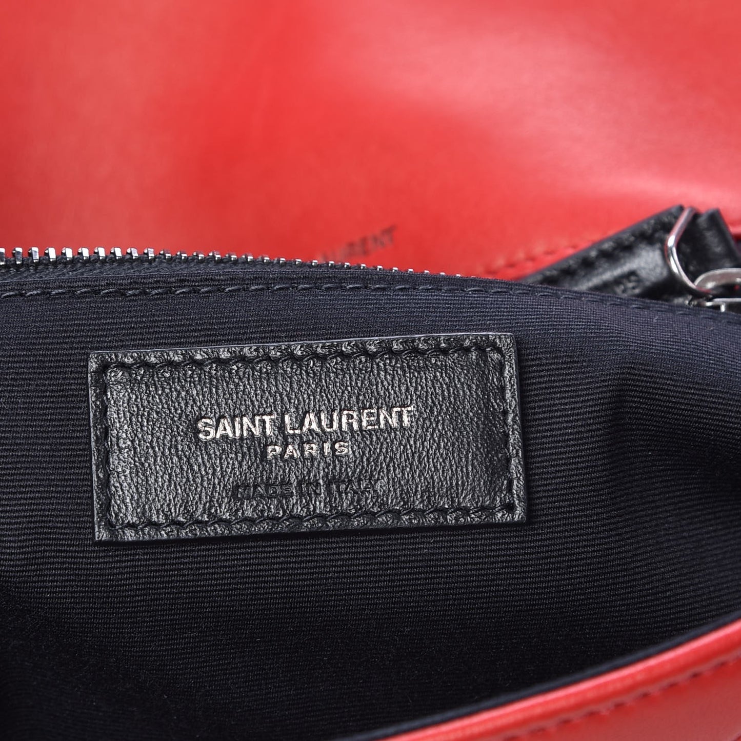 Lambskin Patchwork Monogram Medium Jamie Red