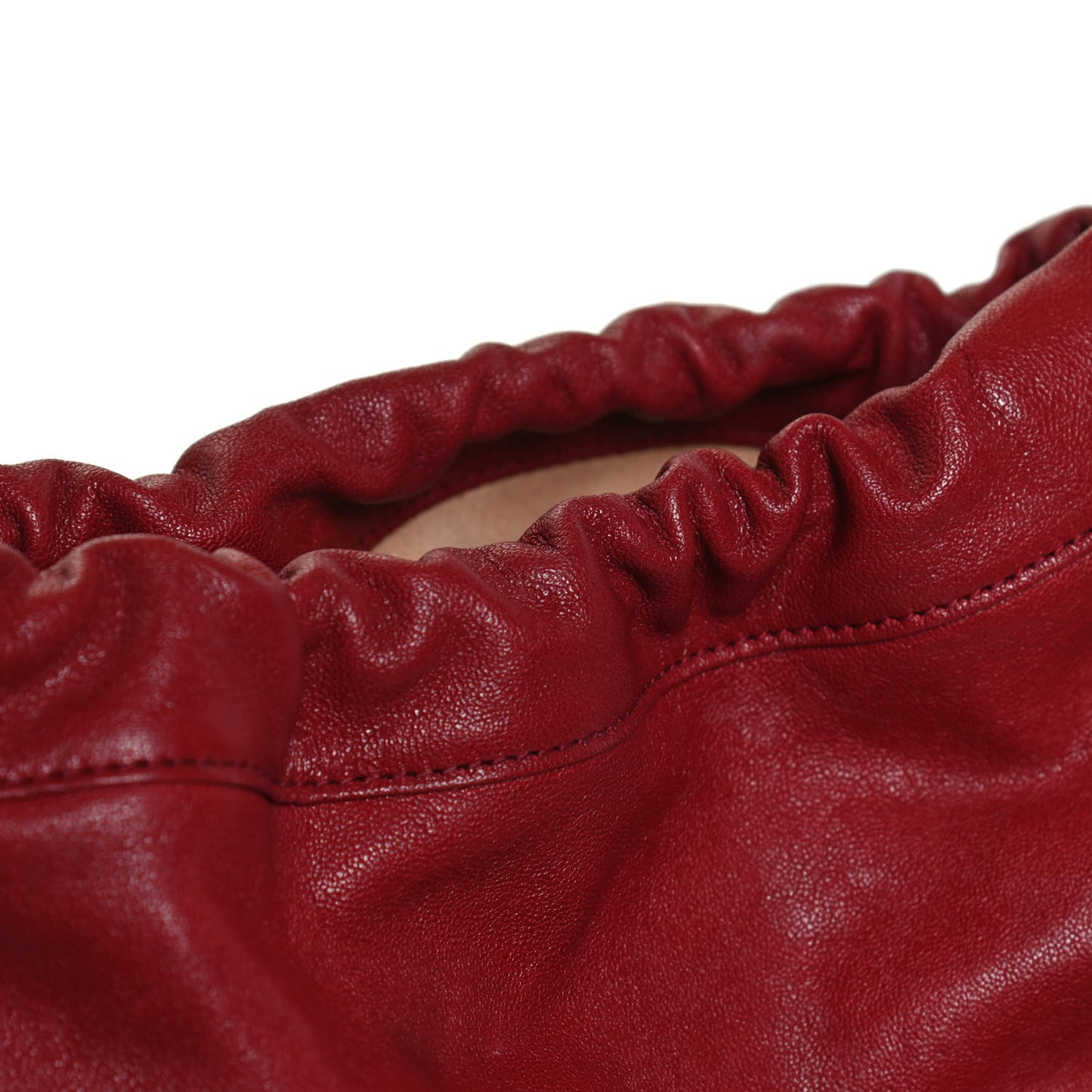 Azalea Sakai Be Green Calfskin Horsebit 1955 Drawstring Bucket Bag Blue New Cherry Red