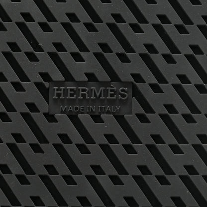 Hermes Calfskin Womens Chypre Sandals 38.5 Black 7 of 9