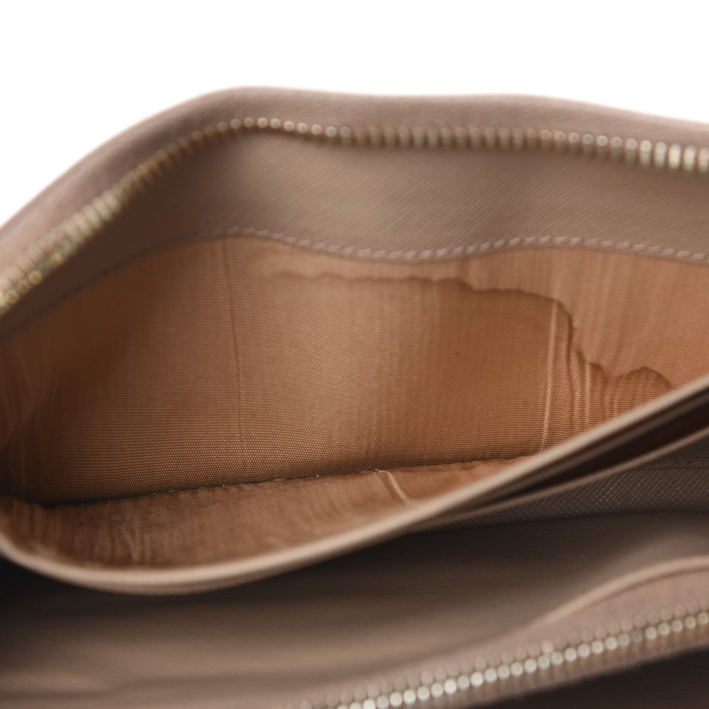 Saffiano Metal Zip Around Wallet Cammeo
