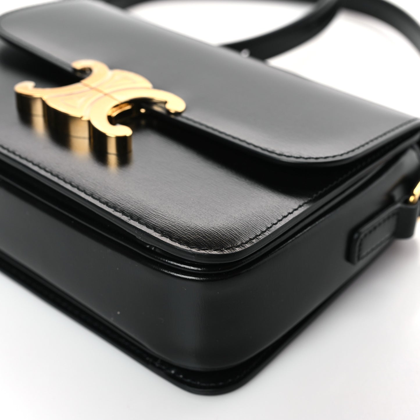 Shiny Calfskin Teen Triomphe Black