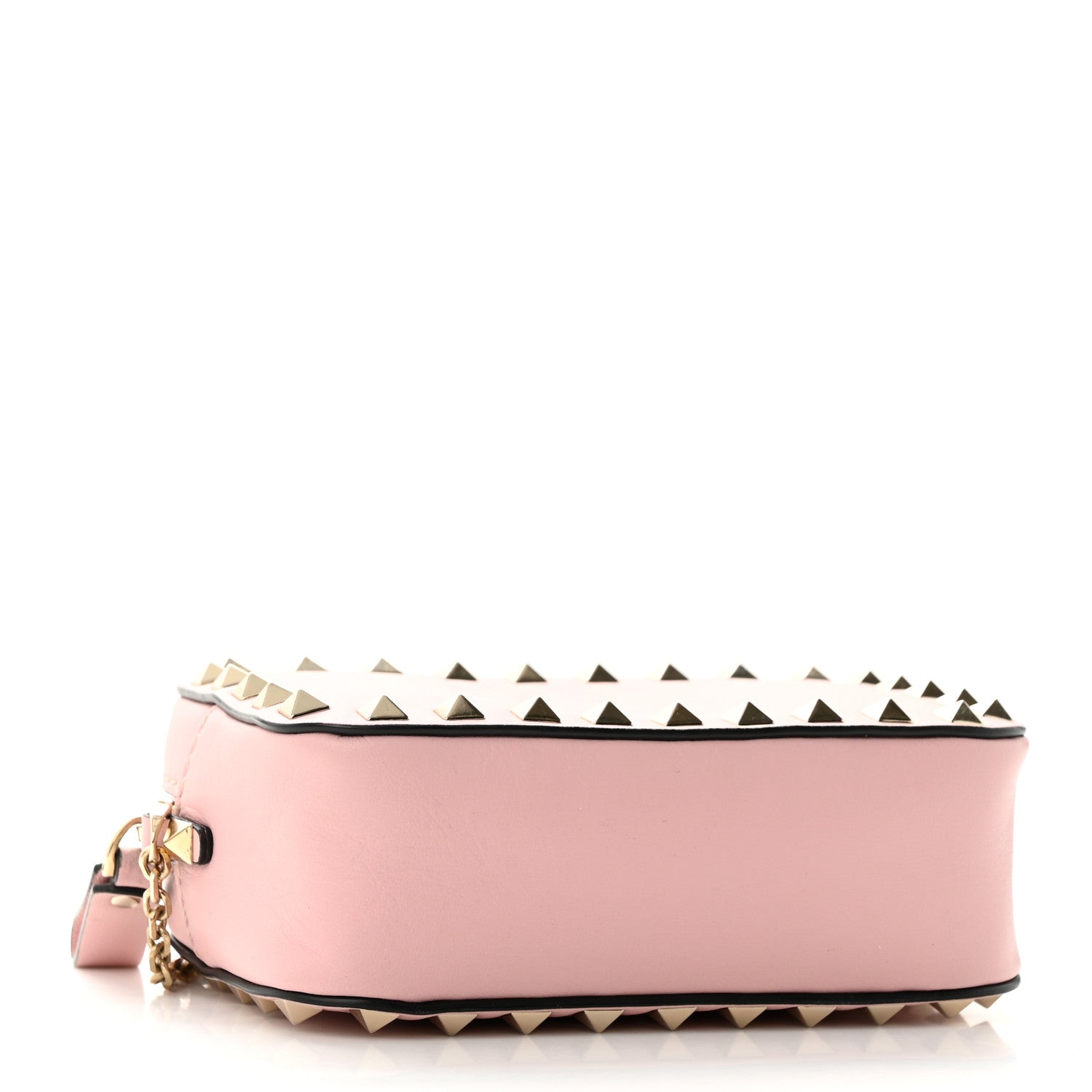 Valentino Garavani Calfskin Small Rockstud Chain Camera Crossbody Bag Loto 4 of 10