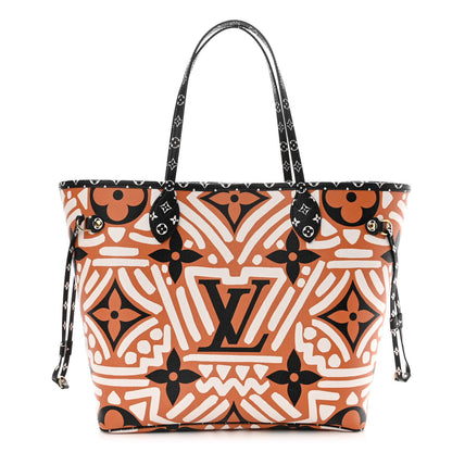 Louis Vuitton Monogram Giant Crafty Neverfull MM Creme Caramel 3 of 10