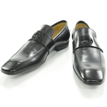 Gucci Mens Leather Loafers 10 Black 1 of 8
