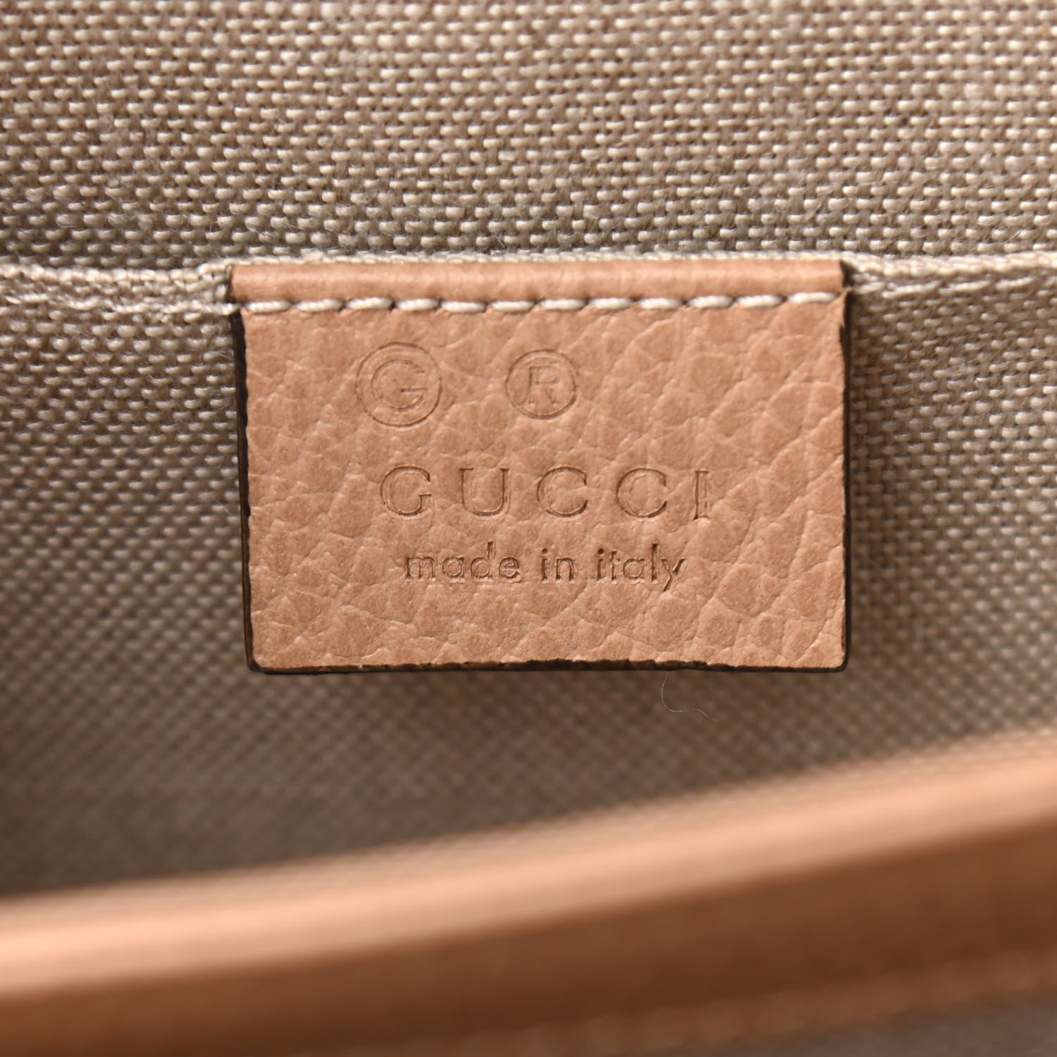 Gucci Dollar Calfskin Interlocking G Shoulder Bag Camelia 6 of 11