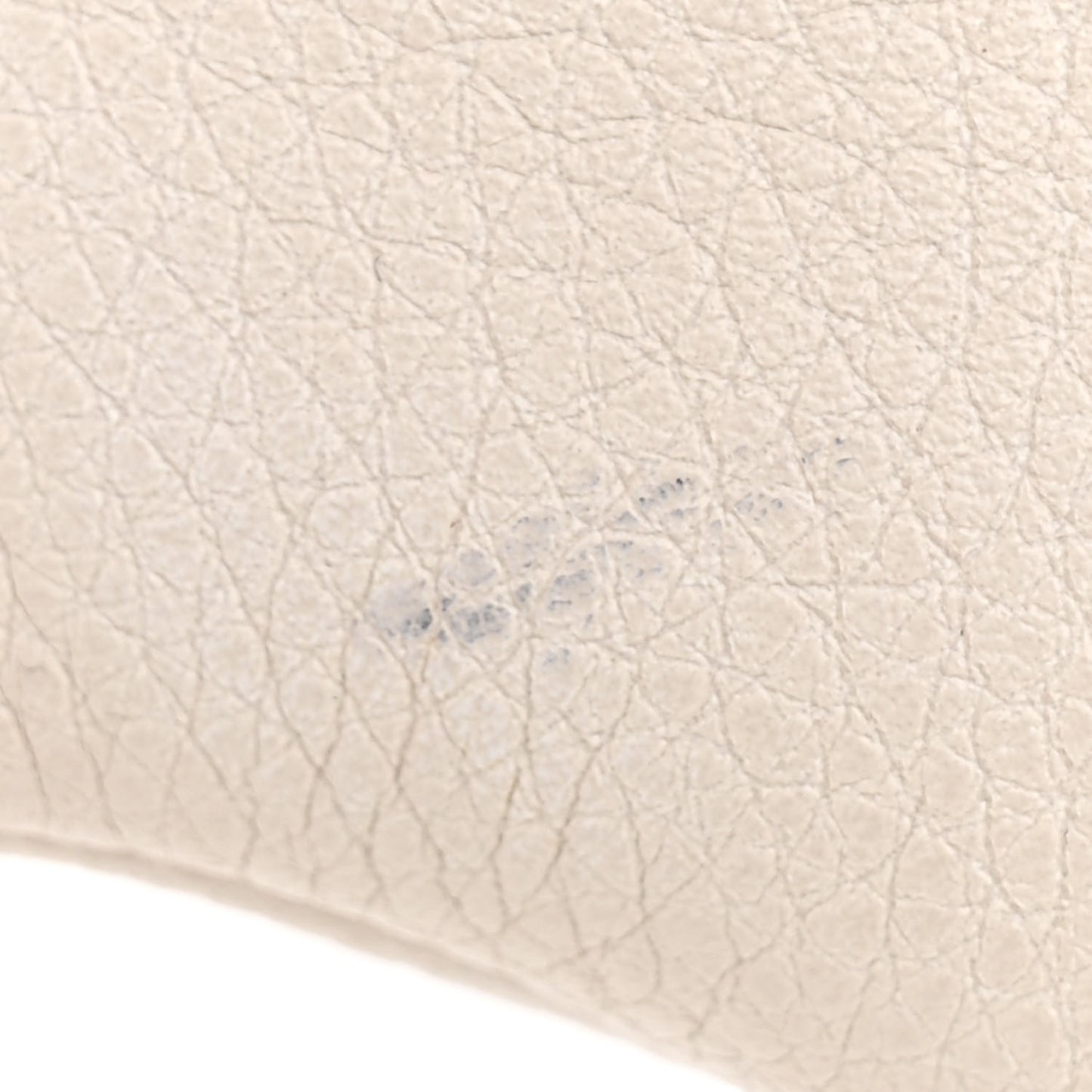 Grained Calfskin Small Logo Belt Bag White