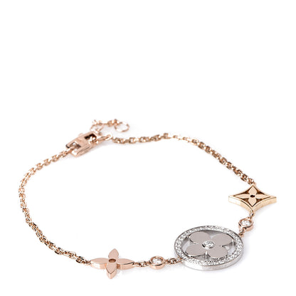 Louis Vuitton 18K Pink Yellow White Gold Diamond Idylle Blossom Bracelet 1 of 6