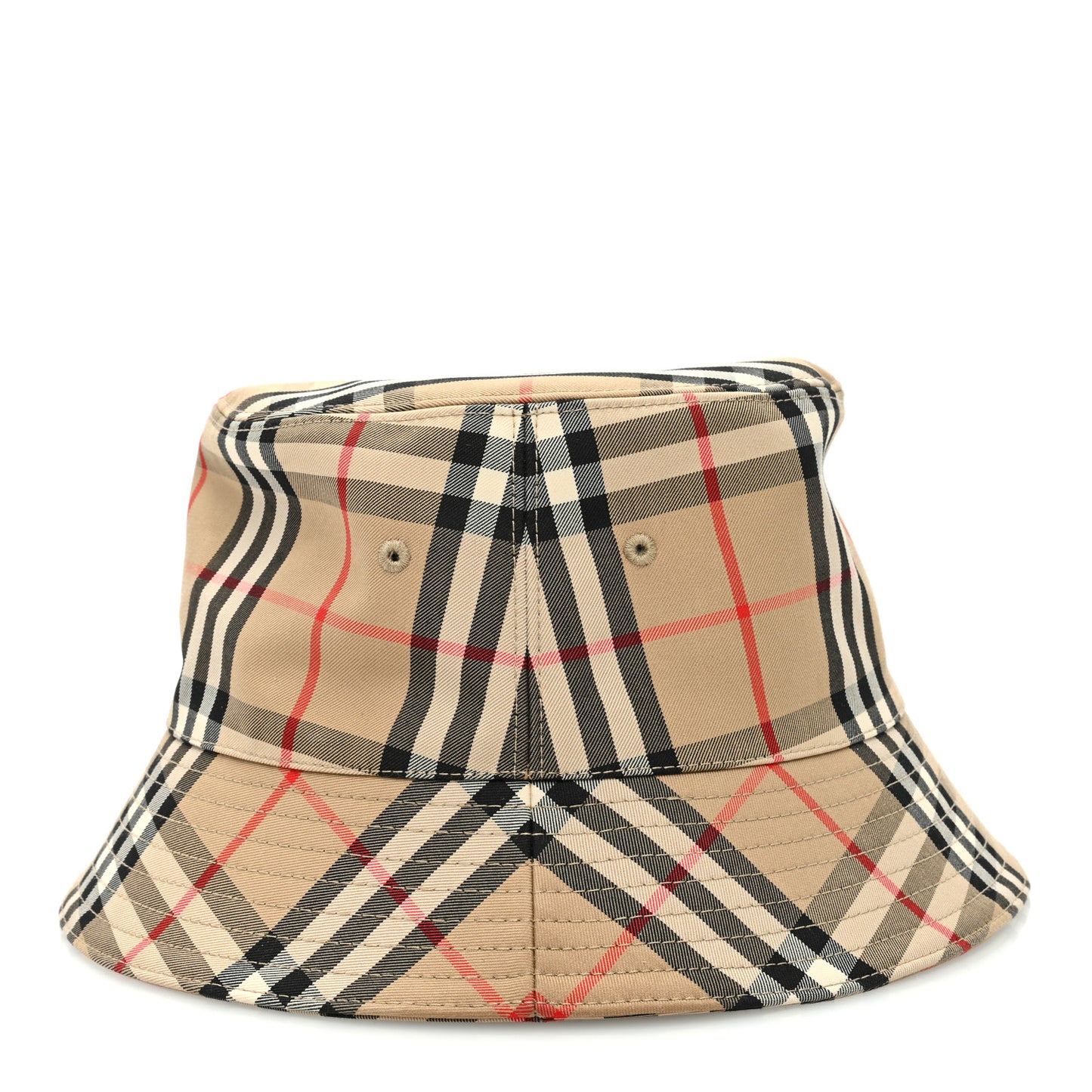 Technical Cotton Vintage Check Bucket Hat L Archive Beige