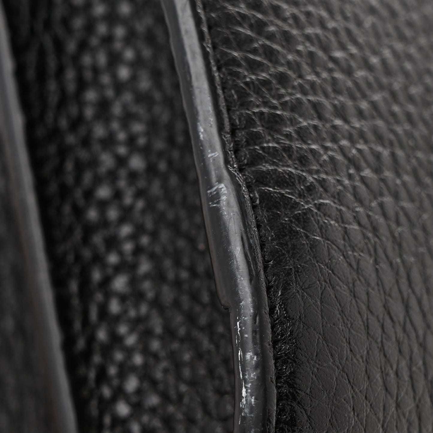 Grained Calfskin Small Sac De Jour Black