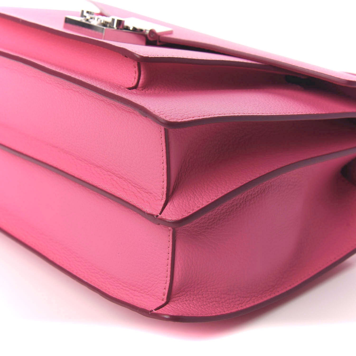 MCM Grained Calfskin Medium Patricia Park Avenue Satchel Sugar Pink 7 of 9
