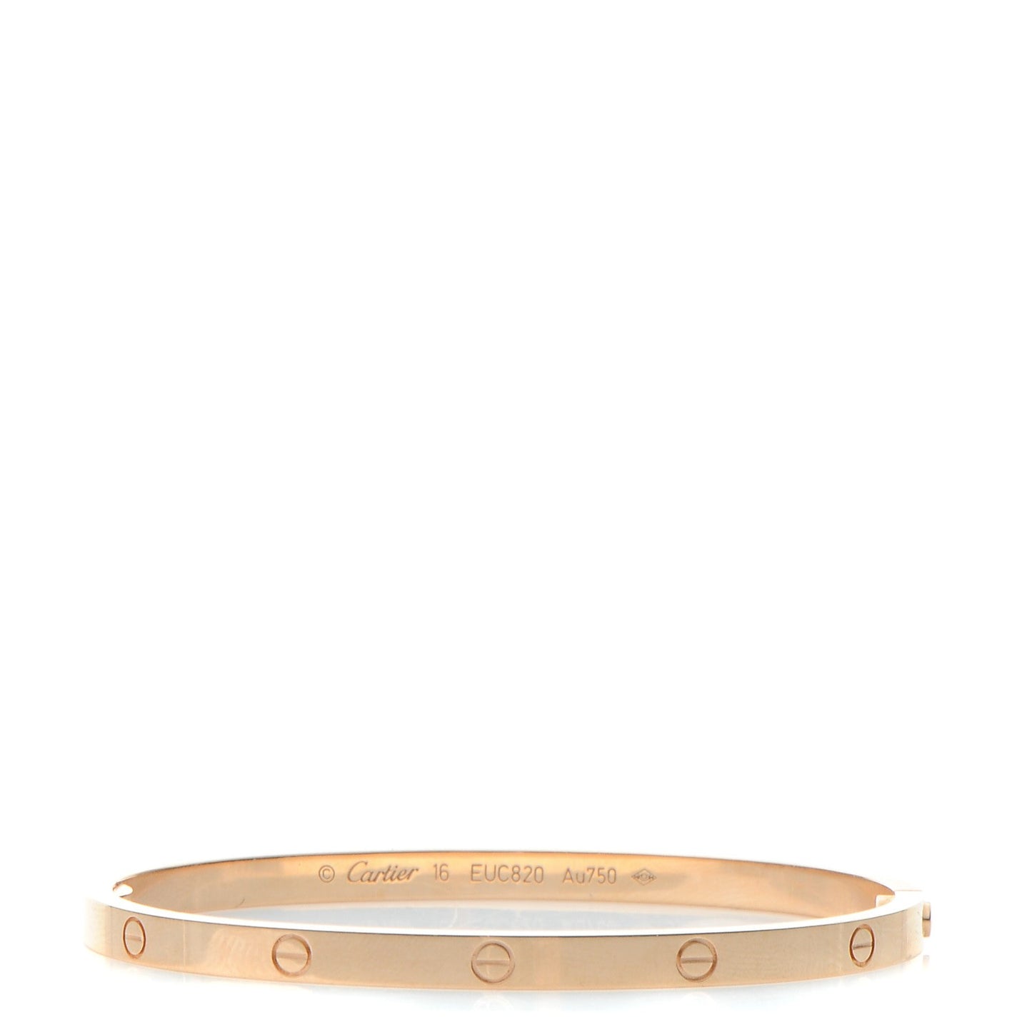 18K Pink Gold Small LOVE Bracelet 16