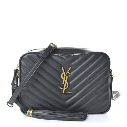 Saint Laurent Calfskin Matelasse Monogram Lou Camera Bag Storm 1 of 9