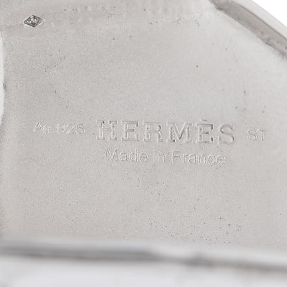 Hermes Sterling Silver Niloticus Cuff Bracelet ST 4 of 5