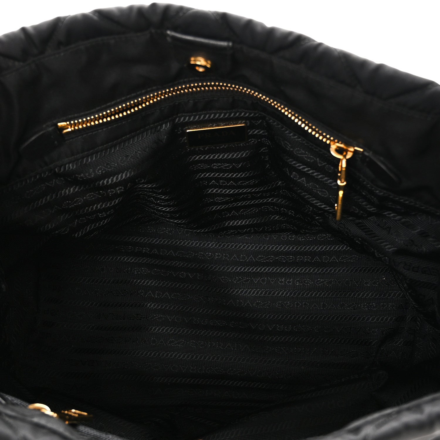 Prada Nylon Tessuto Impuntu Quilted Tote Black 5 of 9