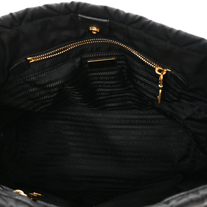 Prada Nylon Tessuto Impuntu Quilted Tote Black 5 of 9